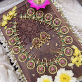 Vriksham Kundan Jadau Floral Coin Style Neckpiece-J3695