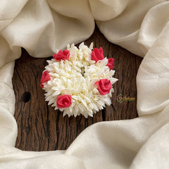Vriksham Scented Jasmine With Pink Rose Bridal Hair Accessories -Mallipoo Veni-H955