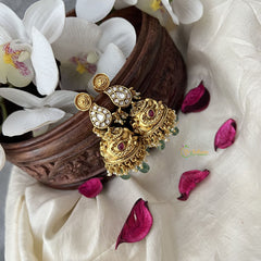 Vriksham Reversible Maanga Jhumka-Pastel Green Bead-G18260