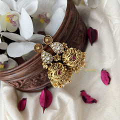 Vriksham Reversible Maanga Jhumka-Gold Bead-G18259