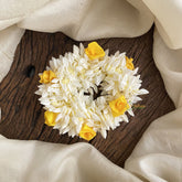 Vriksham Scented Jasmine With Yellow Rose Bridal Hair Accessories -Mallipoo Veni-H958