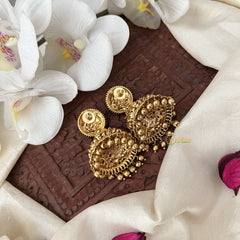 Vriksham Exquisite Gold Look Alike Jhumka-White-Gold Bead-G18201