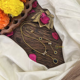 Vriksham Elegant Blue Stone Pendant Chain-G17925