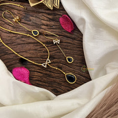 Vriksham Elegant Blue Stone Pendant Chain-G17925