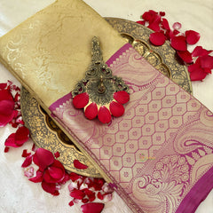 Semi Benarasi Saree -Tanchoi Collection-VS3659