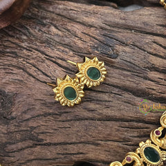 Vriksham Gold Look Alike Dual Peacock Hasli Choker-G17910