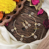 Vriksham Antique AD Stone White Short Neckpiece-G17897