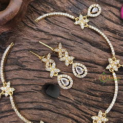 Vriksham Antique AD Stone White Short Neckpiece-G17897