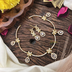 Vriksham Antique AD Stone White Short Neckpiece-G17897