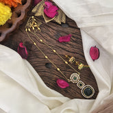 Vriksham Premium Green AD Stone Pendant Chain Neckpiece-G17888