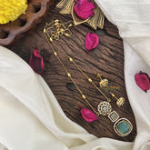 Vriksham Premium Pastel Green AD Stone Pendant Chain Neckpiece-G17886