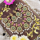 Vriksham Elegant Lakshmi With Coin Style Jadau Kundan Short Neckpiece-J3711