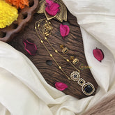 Vriksham Premium Blue AD Stone Pendant Chain Neckpiece-G17885