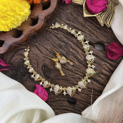 Premium AD Stone Short Neckpiece-G10663