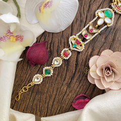 Vriksham Half Moon With Elephant Kundan Jadau Sheeshphool-J2790