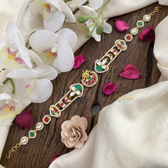 Vriksham Half Moon With Elephant Kundan Jadau Sheeshphool-J2790