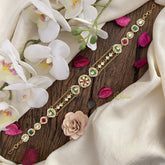 Vriksham Exquisite Floral Kundan Jadau Sheeshphool-J2800