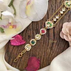 Vriksham Exquisite Floral Kundan Jadau Sheeshphool-J2800