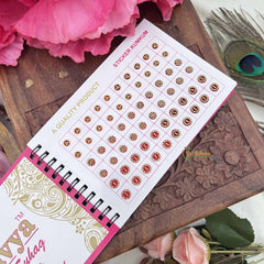 Vriksham Navya Suhag Spiral Bindi Book(D NO:30P9  LCT Stone Fancy)-BB332