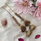 Vriksham Premium Gold Look Alike Jhumkas-Pearls-Maatil-G12045