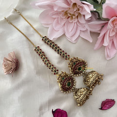 Vriksham Premium Gold Look Alike Jhumkas-Pearls-Maatil-G12045