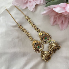 Vriksham Premium Gold Look Alike Jhumkas-Pearls-Maatil-G12045