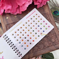 Vriksham Navya Suhag Spiral Bindi Book(D NO:30P12 LCT Stone Fancy)-BB333