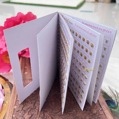 Vriksham Designer Navya Suhag Rose Spiral Bindi Book(D No:36P2 LCT Stone Pastal Fancy)-BB353