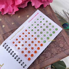 Vriksham Navya Suhag Spiral Bindi Book(D NO:30P11 LCT Stone Fancy)-BB326