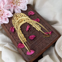 Vriksham Golden Ad Stone Lakshmi Sparkling Peacock Vangi /Armlet-Red Green-G18215