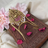 Vriksham Golden Lakshmi with Red Green Stone Vangi /Armlet-Golden Beads-G18214