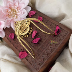 Vriksham Golden Lakshmi with Red Green Stone Vangi /Armlet-Golden Beads-G18214