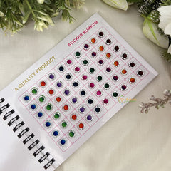 Vriksham LCT Stone Shaded Border Bindi Book(300 Bindi)-BB228