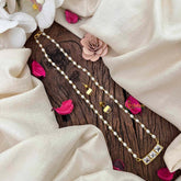 Vriksham AD Stone Pearl Short Neckpiece -Three Square-G21624