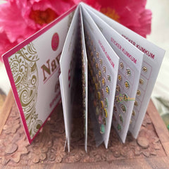 Vriksham Navya Suhag Spiral Bindi Book(D NO:30 K5 LCT Stone Peastal Fancy)-BB338