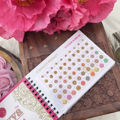 Vriksham Navya Suhag Spiral Bindi Book(D NO:30 K5 LCT Stone Peastal Fancy)-BB338