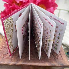 Vriksham Navya Suhag Spiral Bindi Book(D NO:30 B1 LCT Stone Fancy Round)-BB337