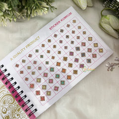 Vriksham LCT Stone Pestal Mix Shape Bindi Book(300 Bindi)-BB227