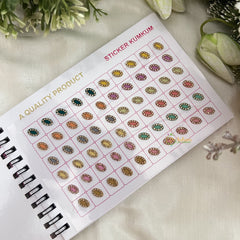 Vriksham LCT Stone Pestal Mix Shape Bindi Book(300 Bindi)-BB227