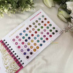 Vriksham LCT Stone Pestal Mix Color Bindi Book(300 BINDI)-BB253