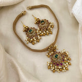 Premium AD Stone Pendant Addigai Choker-G12079