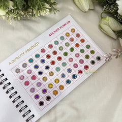 Vriksham LCT Stone Pestal Mix Color Bindi Book(300 BINDI)-BB253