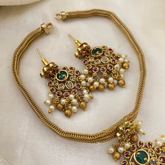 Premium AD Stone Pendant Addigai Choker-G12079