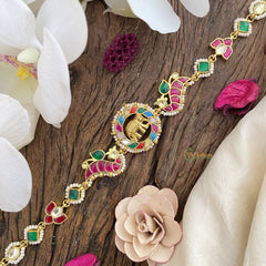 Vriksham Precious Elephant Kundan Jadau Sheeshphool-Navrathna-J2789