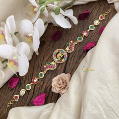 Vriksham Precious Elephant Kundan Jadau Sheeshphool-Navrathna-J2789