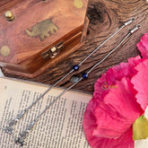 Vriksham Minimalist Oxidised Finish Evil Eye Protection Anklet -S1169