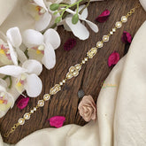 Vriksham Precious Kundan Jadau Sheeshphool-White-J2762