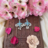 Vriksham Four Pattle Maharashtrian Style Press Bugadi-Green-White Bead-J3146