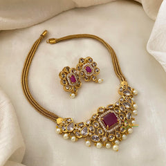 Elegant AD Stone Addigai Choker-G12076