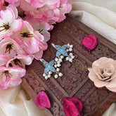 Vriksham Four Pattle Maharashtrian Style Press Bugadi-Green-White Bead-J3146